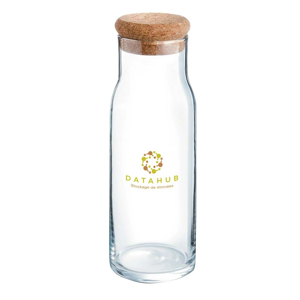 Personalisierte Karaffe 1 L mit Korkkappe - Algarve
