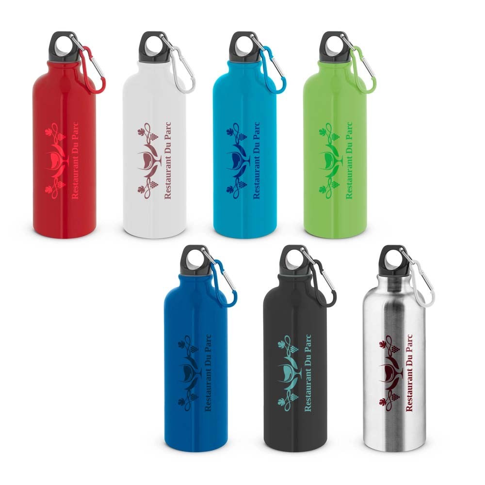 KELCE. Einwandige Edelstahlflasche mit Karabiner 550 ml