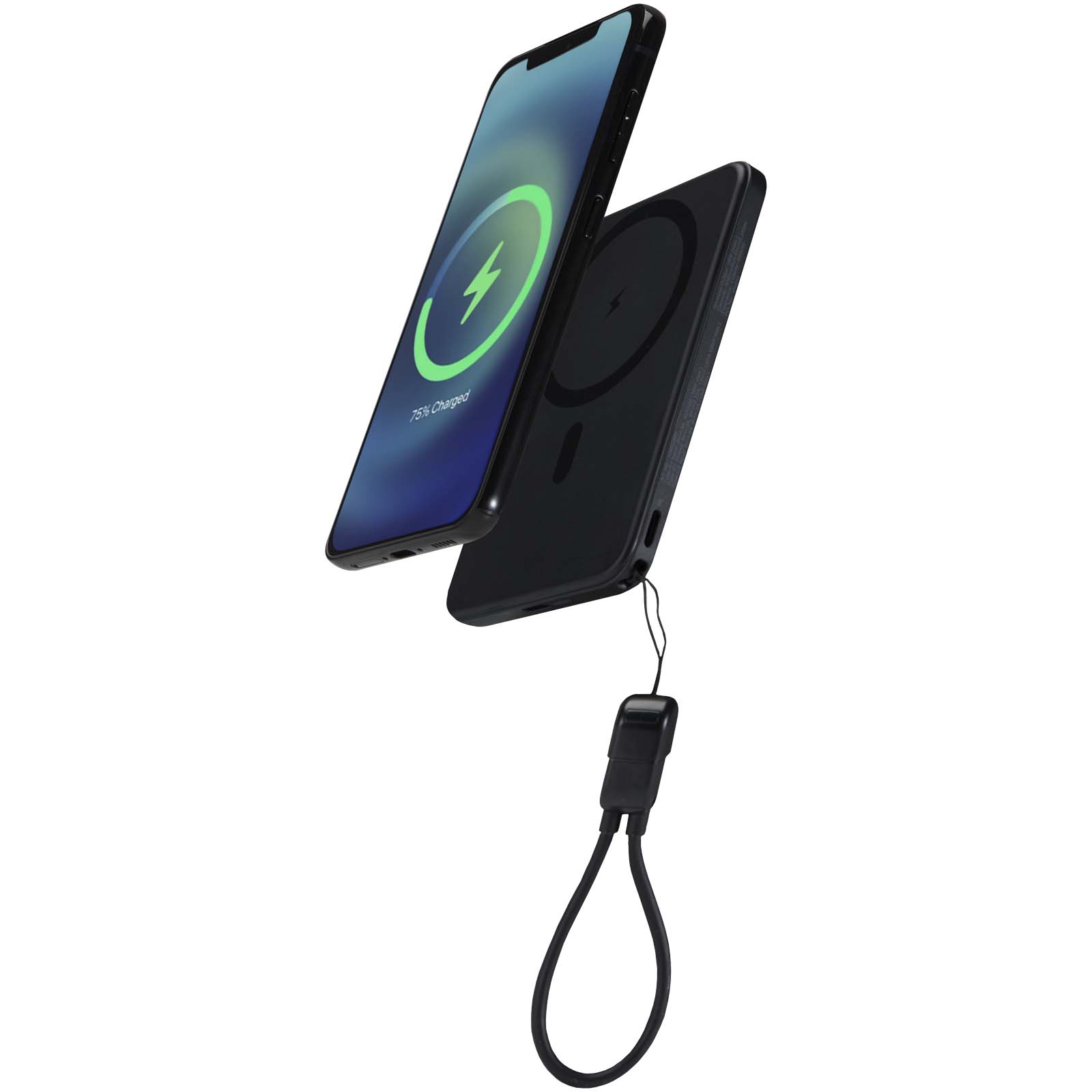 Powerbank magnétique SMART 5000 mAh personnalisée en plastique recyclé
