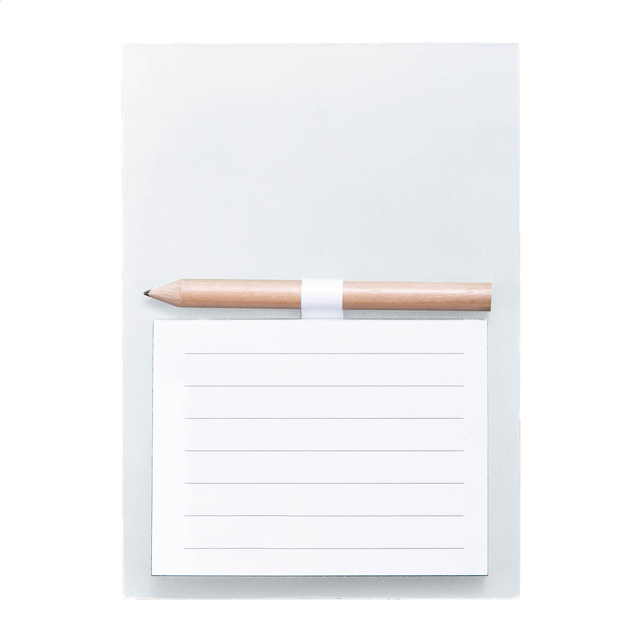 Bloc-notes magnétique Pecfri avec aimant frigo et mini crayon en bois
