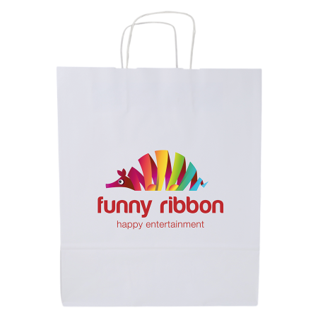 Sac en papier naturel - La Souche imprimé avec logo
