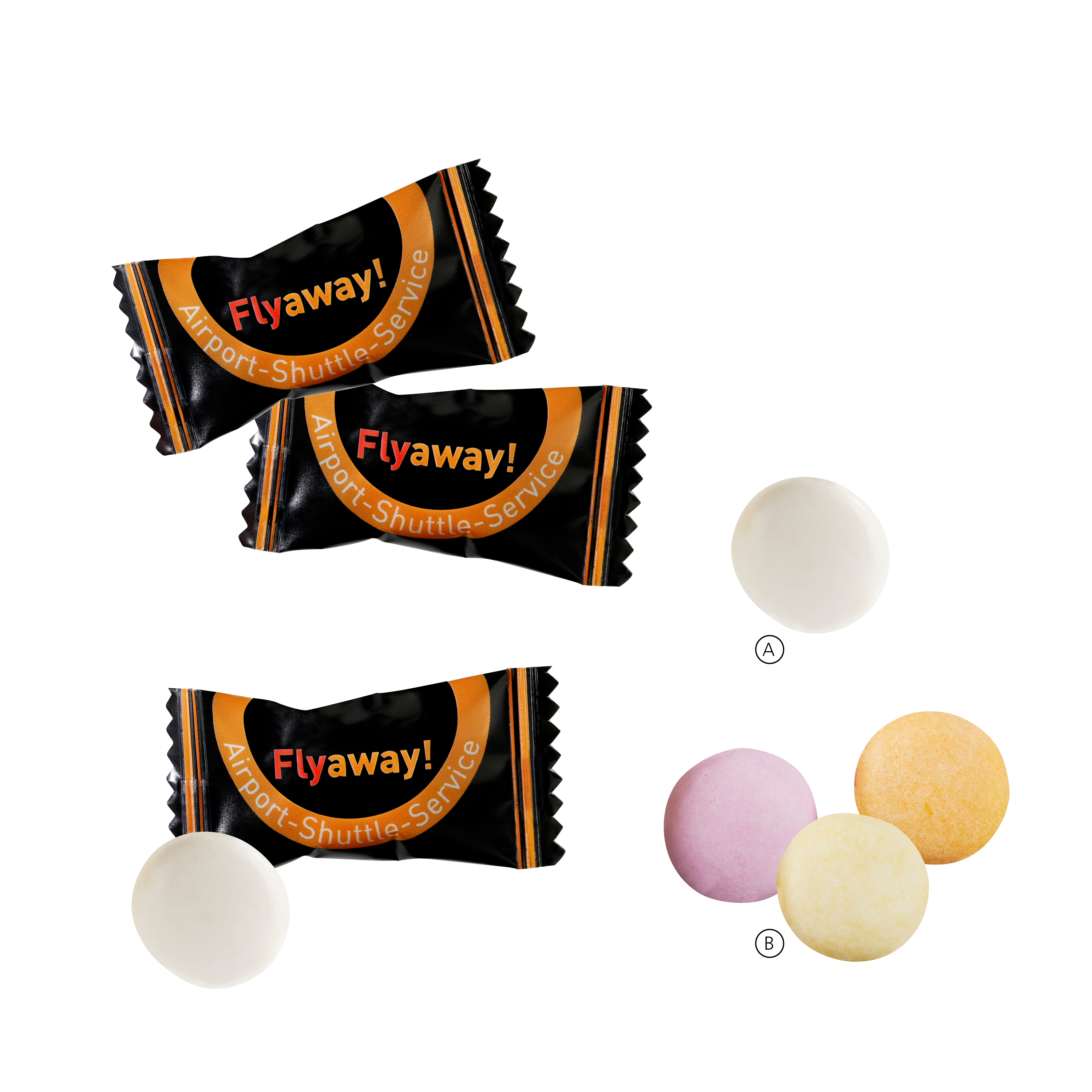 Fruchtbonbons im weißen Flowpack - Bremen, Stadtgemeinde