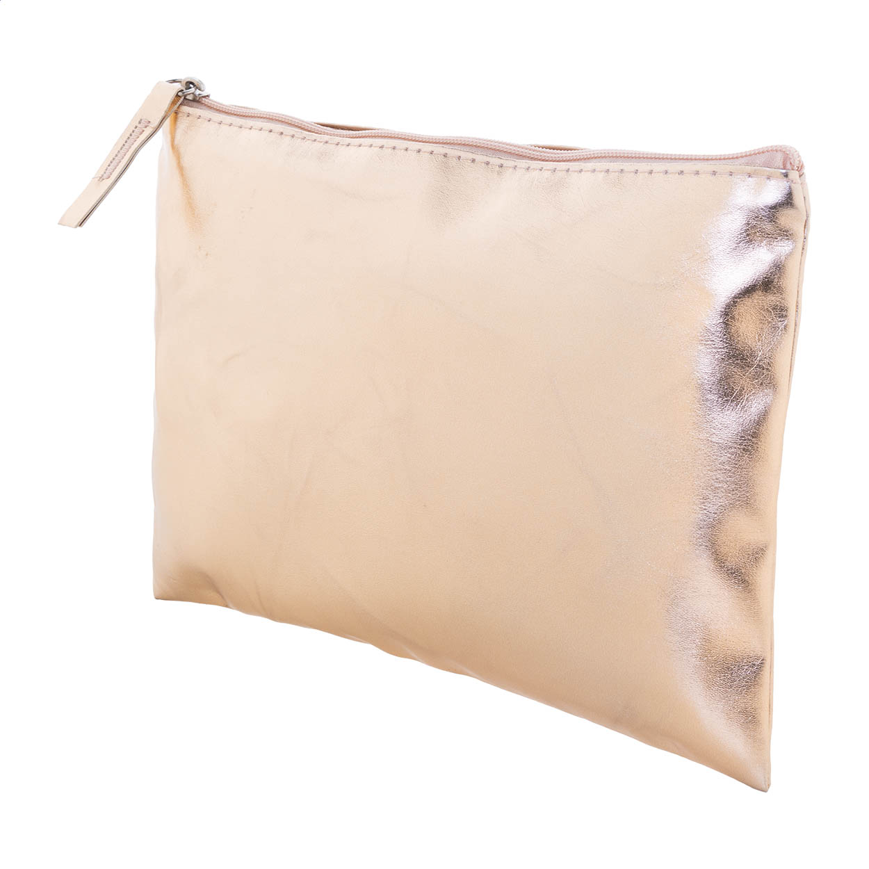 Trousse de toilette Mecol personnalisée en similicuir PU métallisé