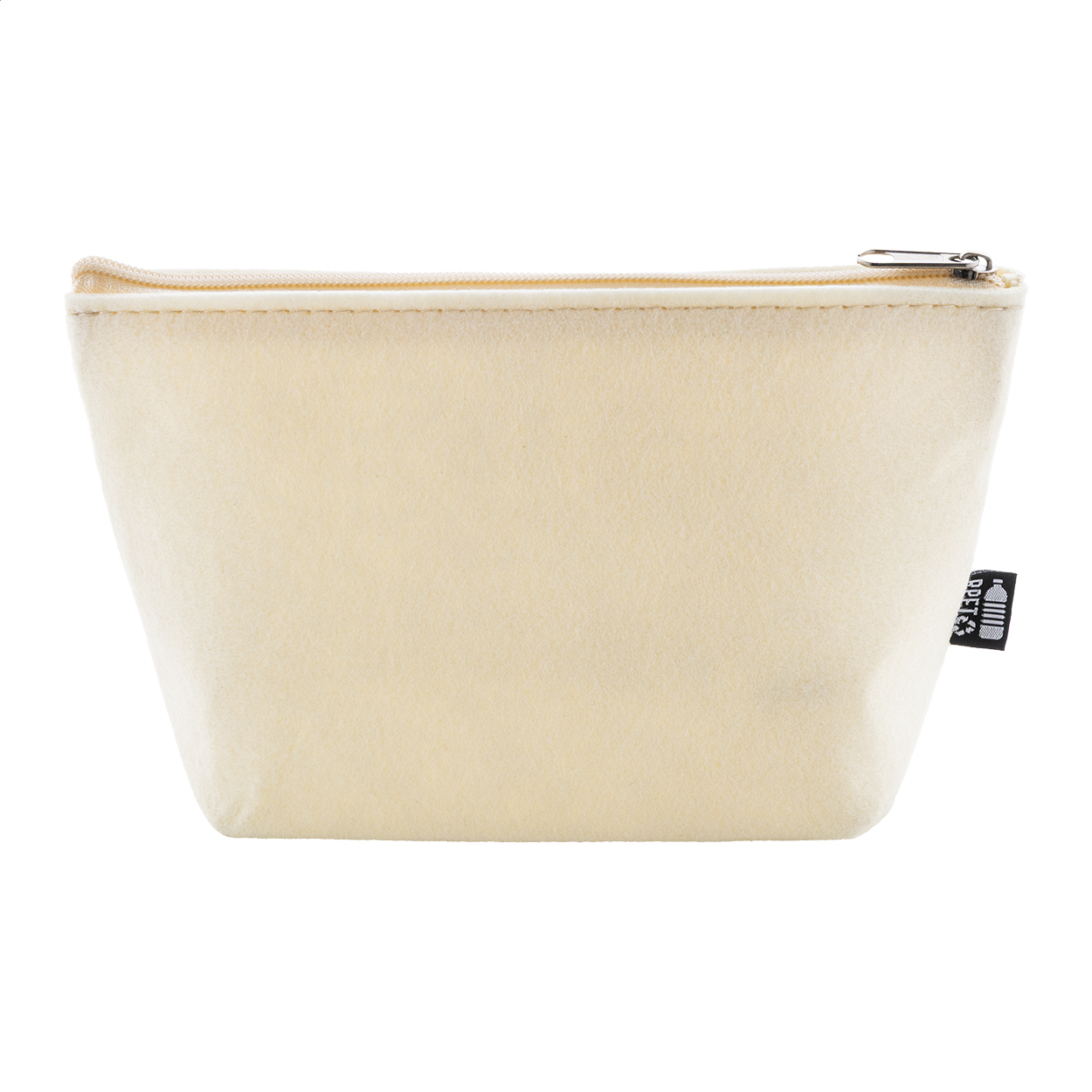 Trousse de maquillage Refelt Beauty personnalisée en feutre RPET imprimé avec logo