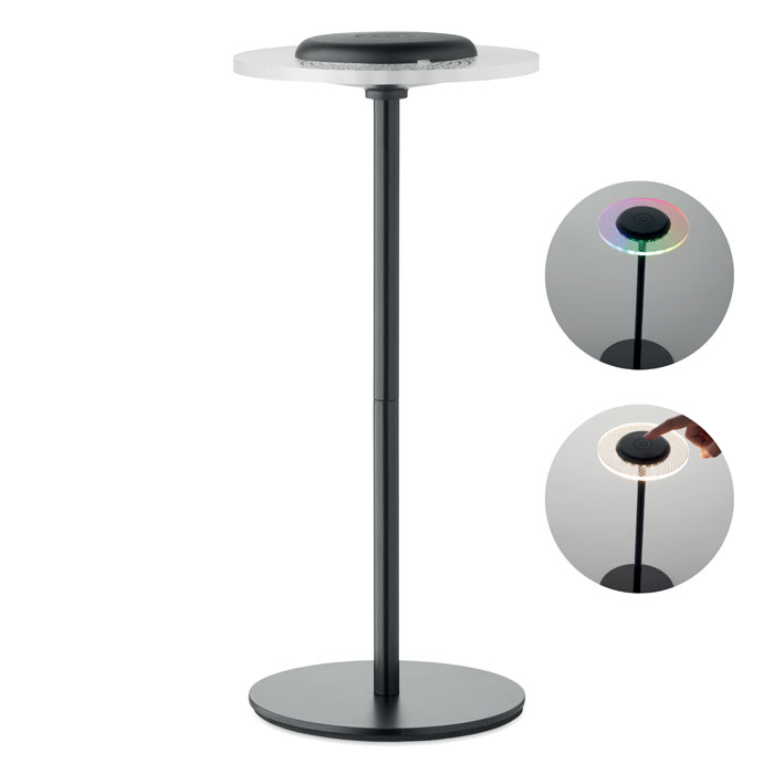 Lampe de table en fer rechargeable