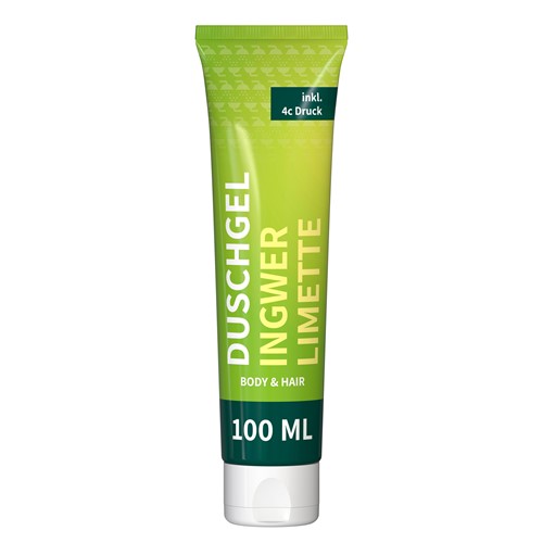 Gel douche corps et cheveux Gingembre Citron vert personnalisé imprimé avec logo