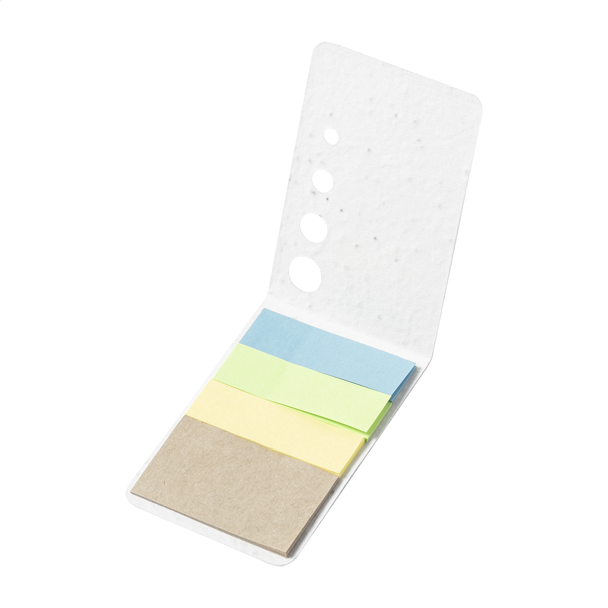 Sementi Haftnotizen und Page Marker mit Saatpapier-Cover und Logo