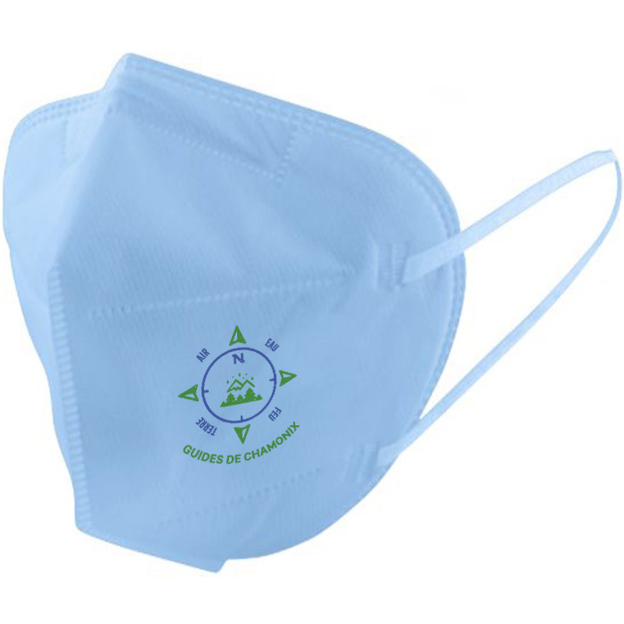 Masque FFP2 bleu pour enfant personnalisable - Aucuba