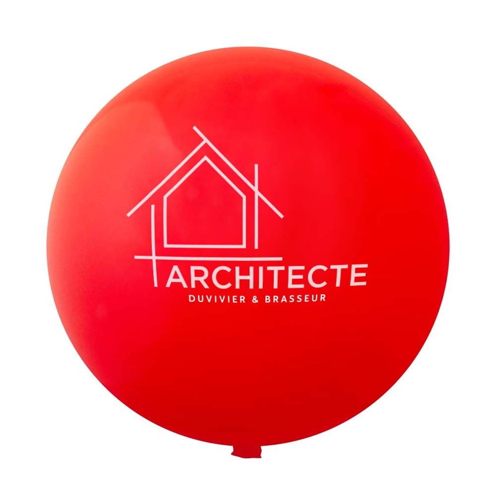 Ballon géant personnalisé 250 cm Ø 80 cm imprimé avec logo