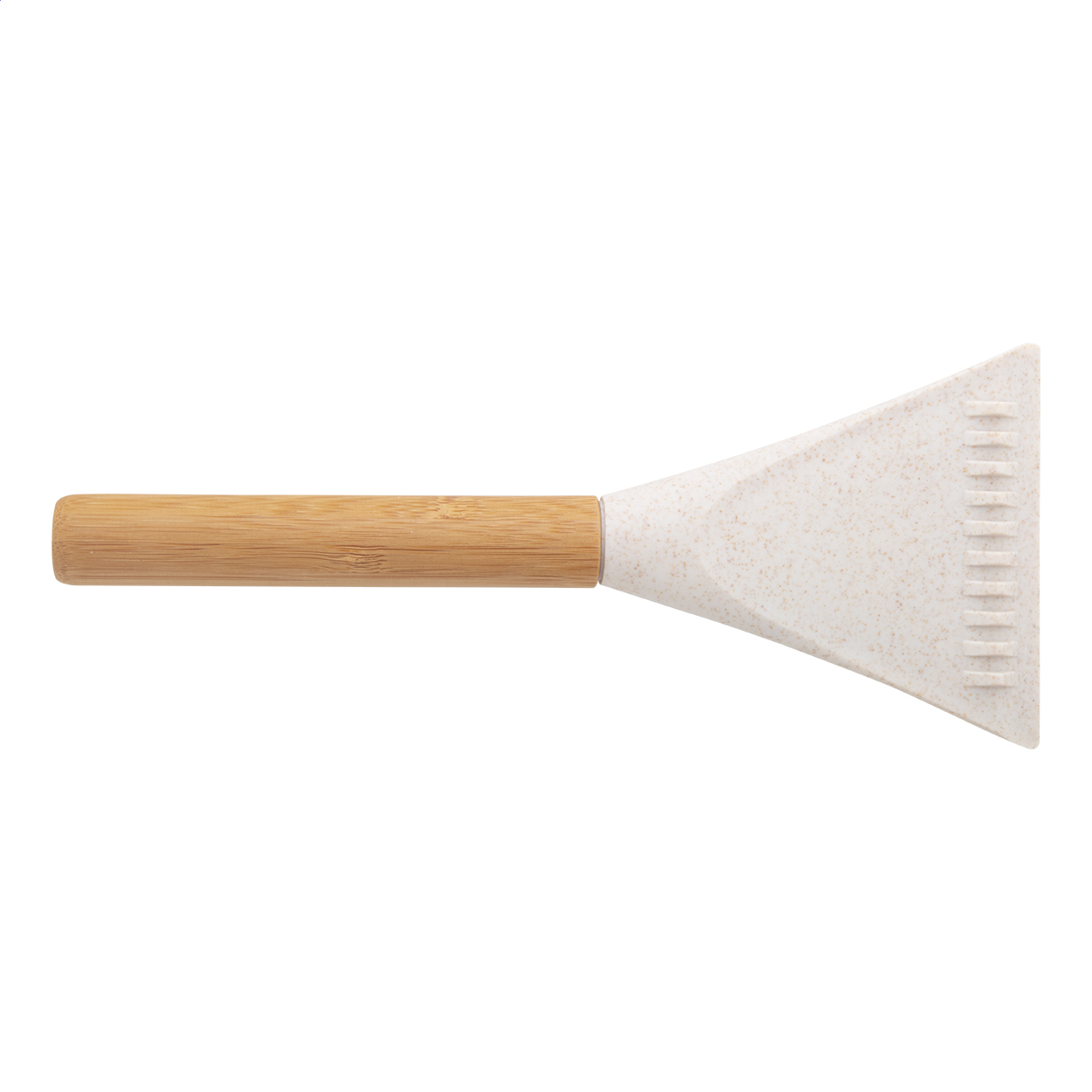 Gratte-glace écologique Membek personnalisé en paille de blé, manche bambou
