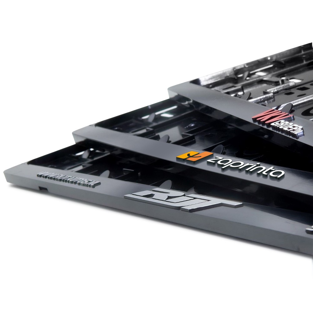 Support plaque immatriculation personnalisé voiture impression en relief - CAR04