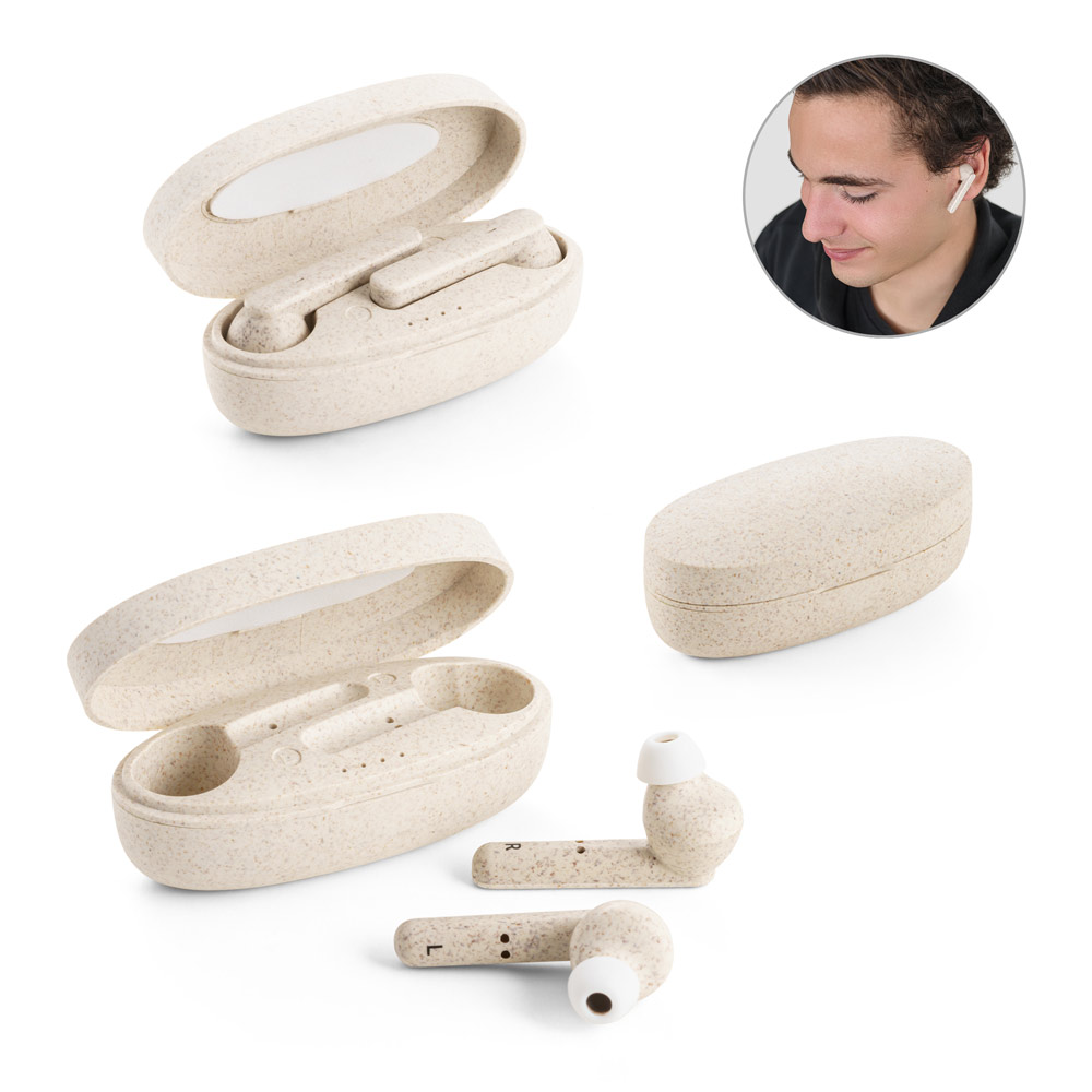 EcoBuds - RandomVillage imprimé avec logo