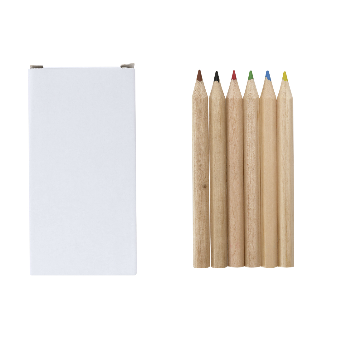 Sechseckiger Buntstift-Set - Allendorf bedrucken mit Logo