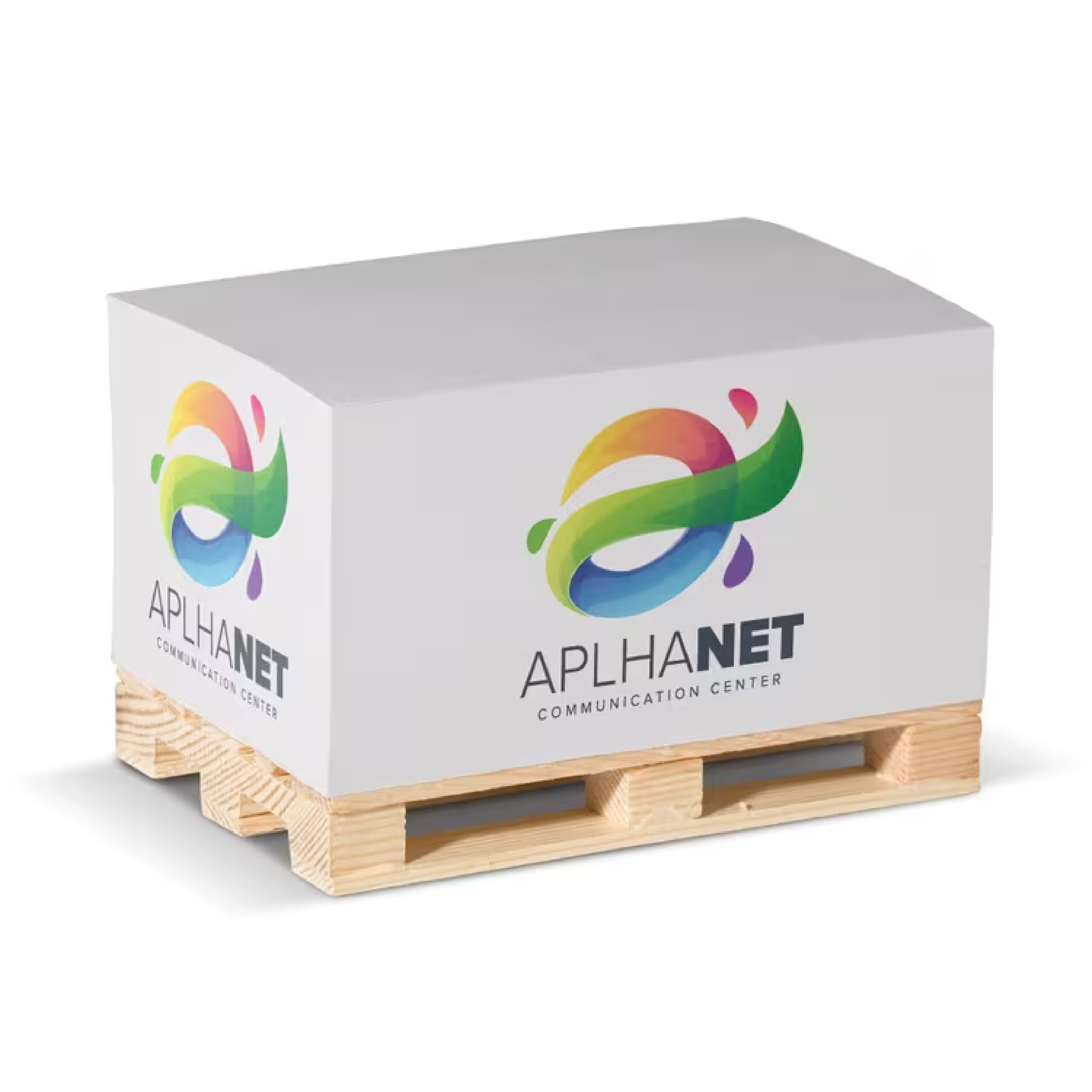 Rechteckiger Notizblock auf Holzpalette - Friedberg