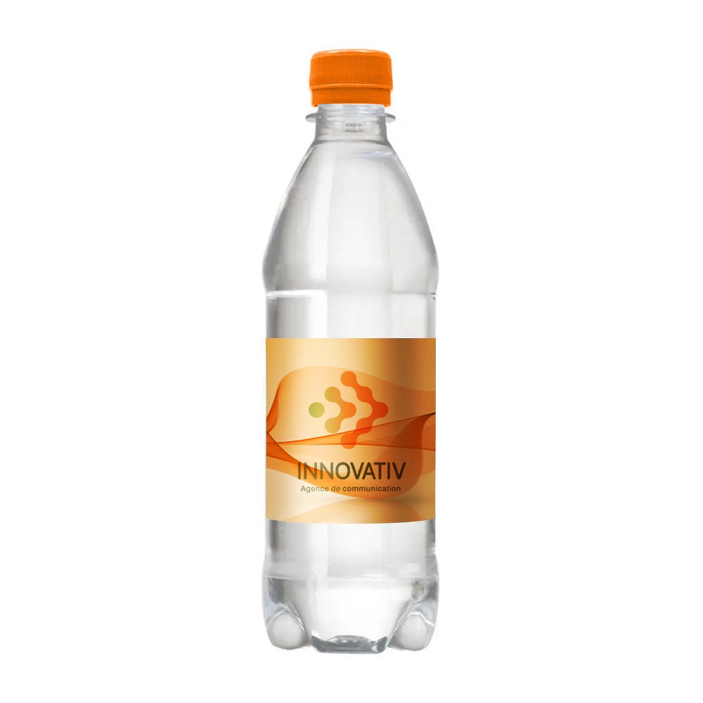 Personalisierte Mineralwasserflasche mit Schraubverschluss, 500ml