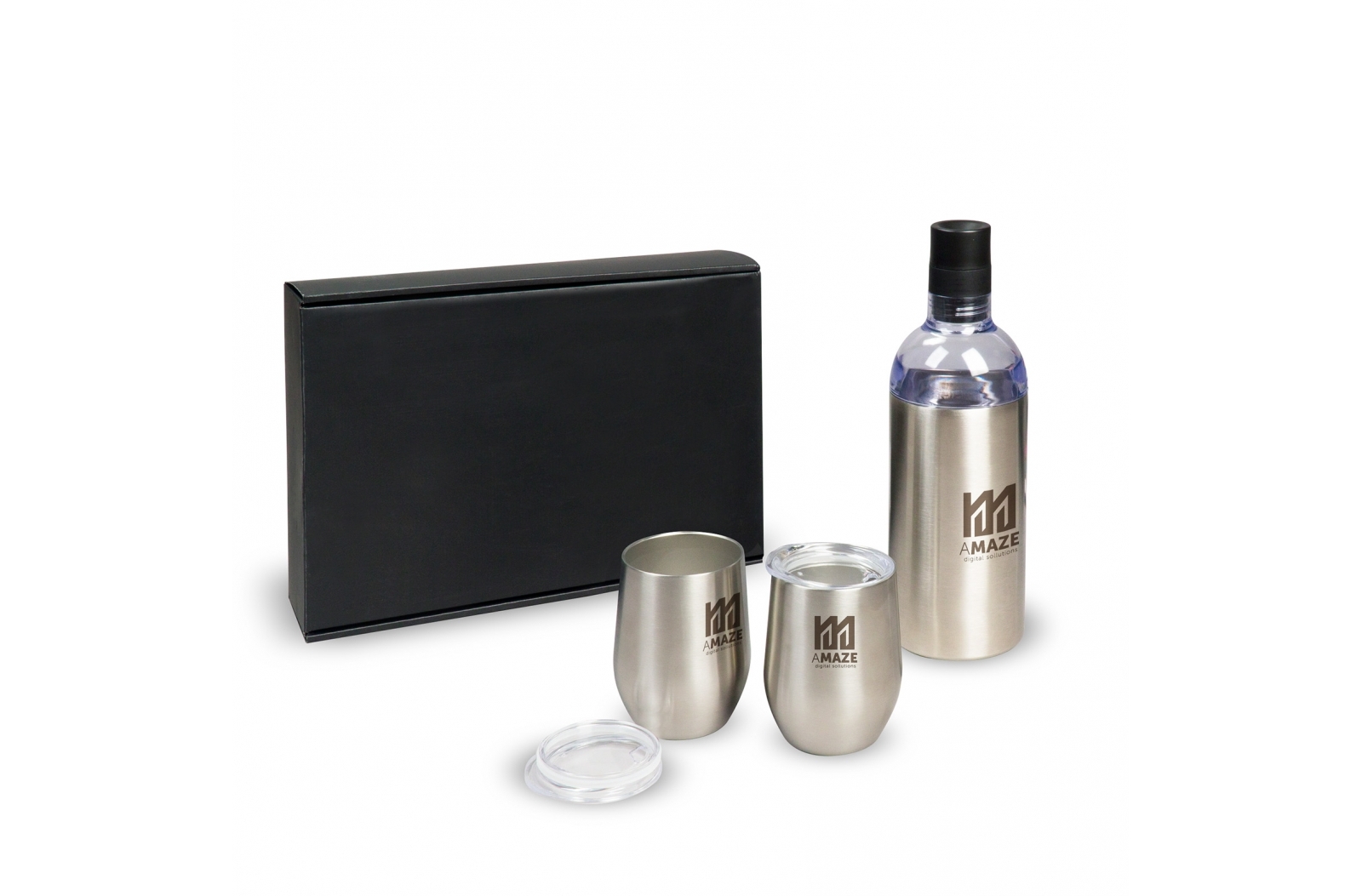 Weinset mit zwei Bechern