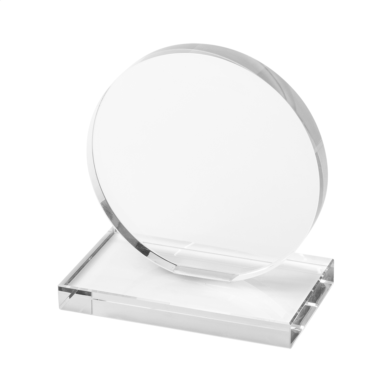 Trophée en Verre Éclatant - Bouër imprimé avec logo