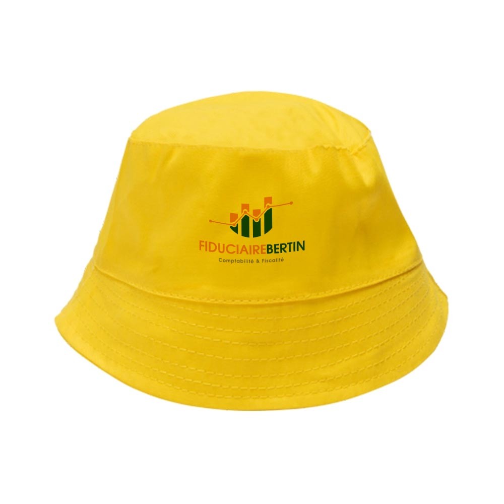Chapeau Bob en Coton - Péone imprimé avec logo