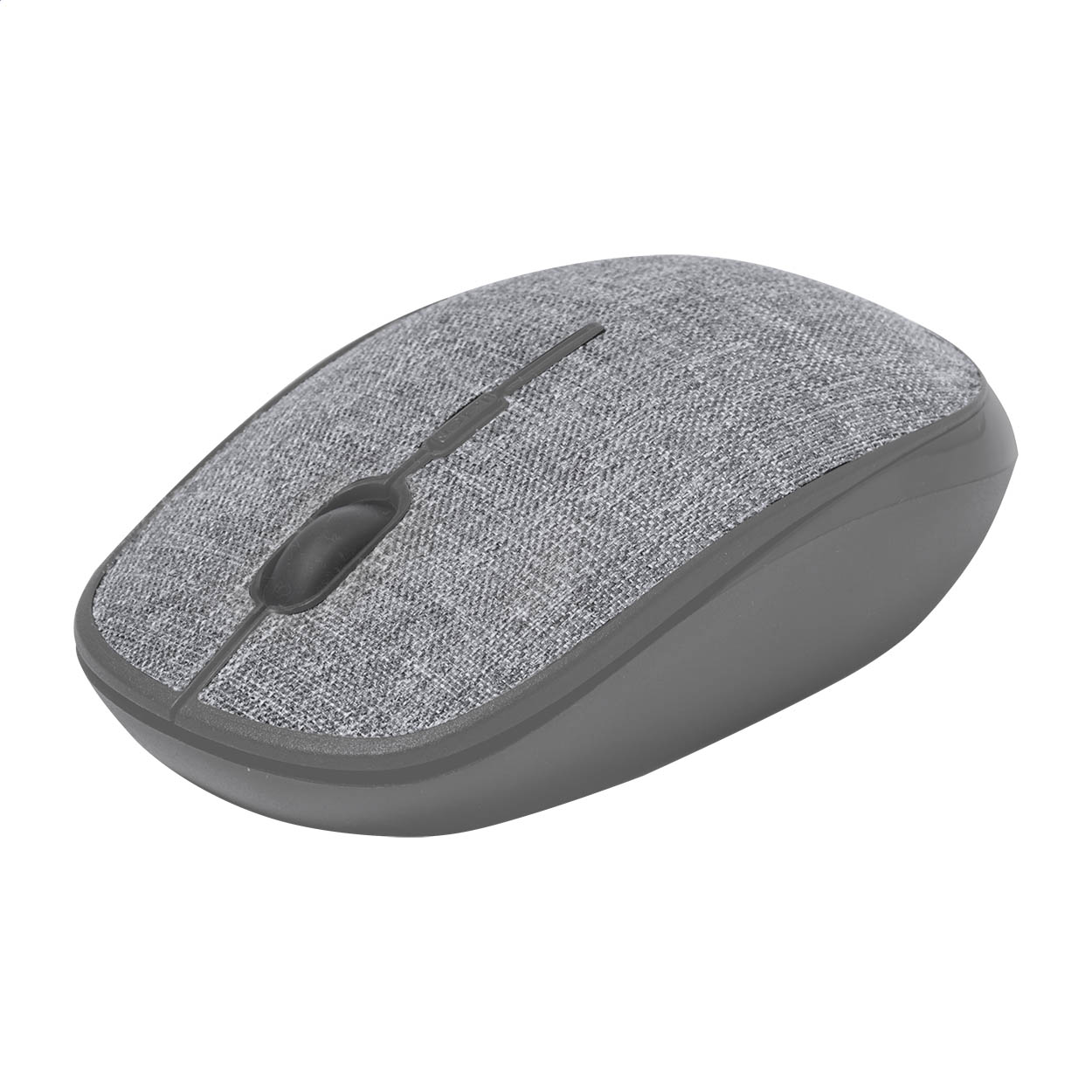 Souris optique sans fil Caret personnalisée, boîtier recouvert de RPET