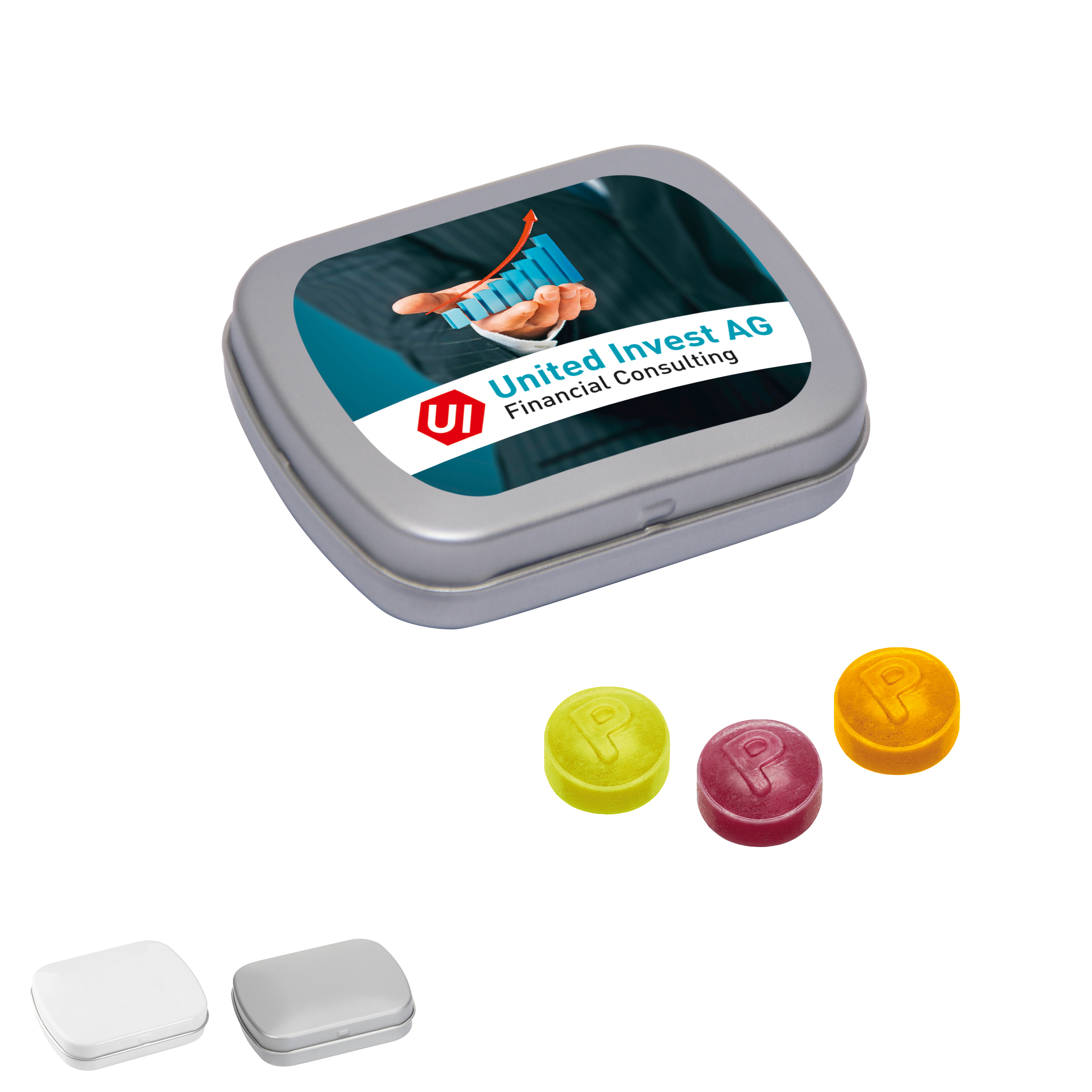 Boîte à bonbons Pulmoll - Athies imprimé avec logo