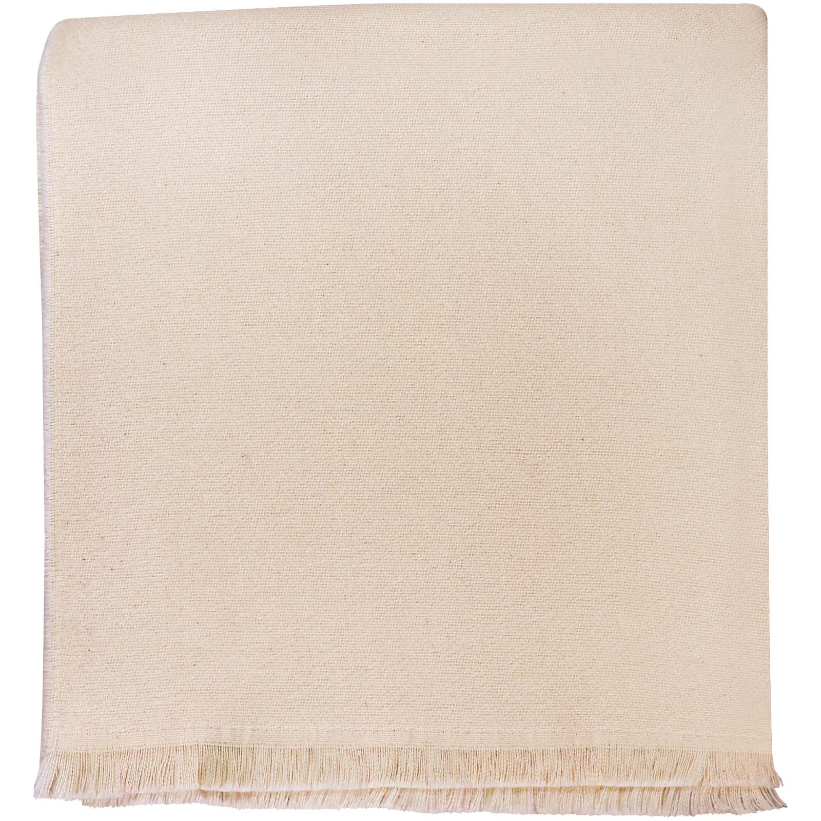 Écharpe Citizen Green Alix personnalisée en coton bio jacquard, franges