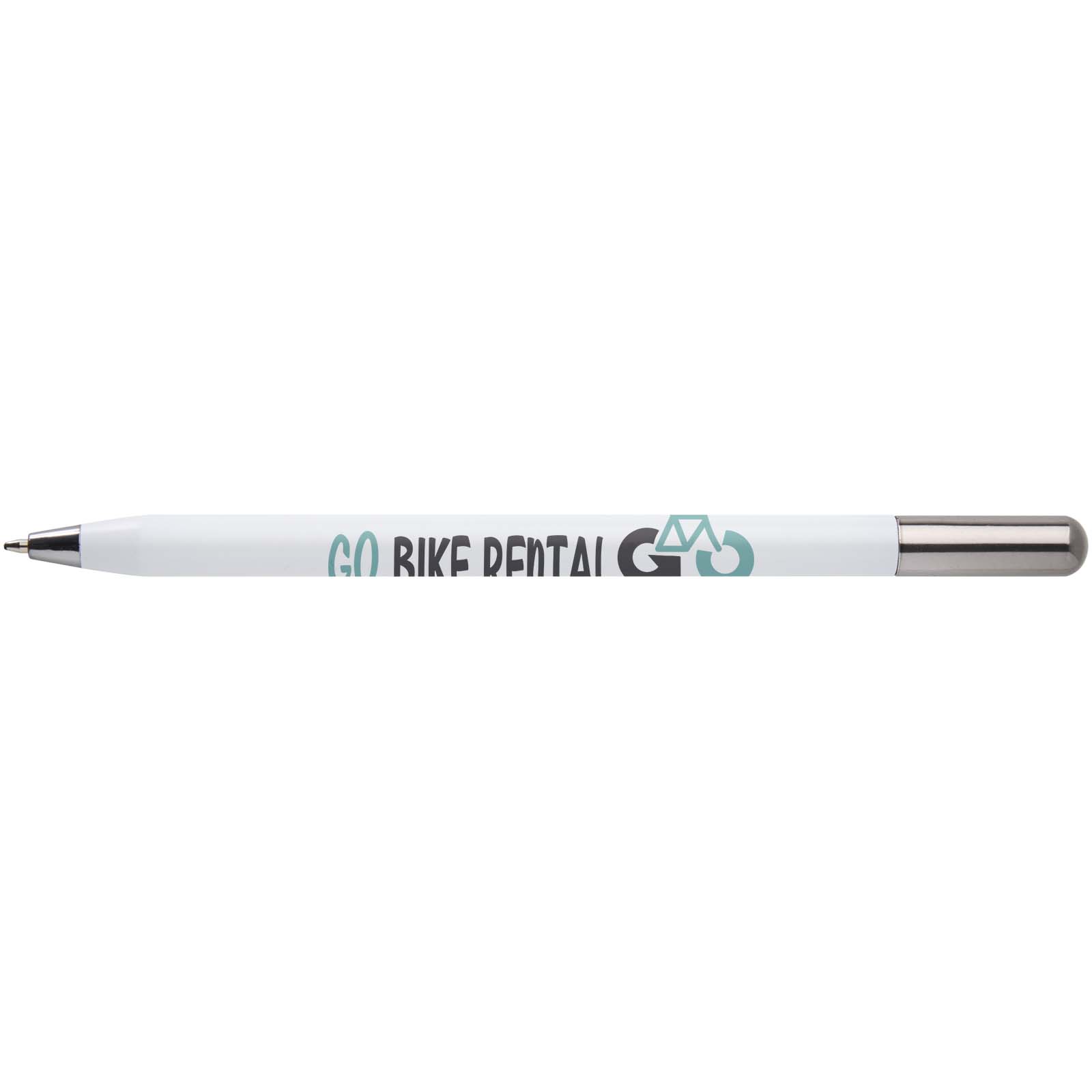 SMART-Kugelschreiber aus recyceltem Aluminium mit Drehmechanismus (schwarze Tinte)