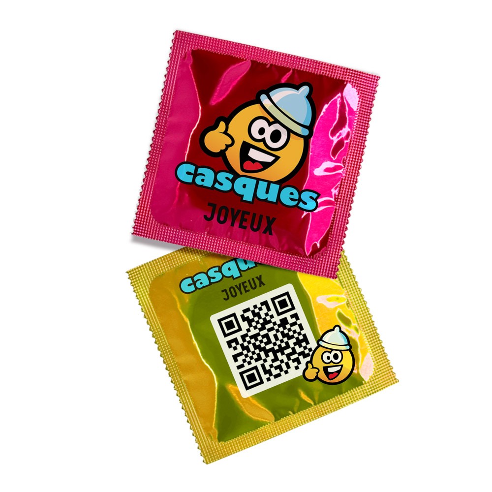 Préservatif personnalisé avec emballage plastifié - PR01