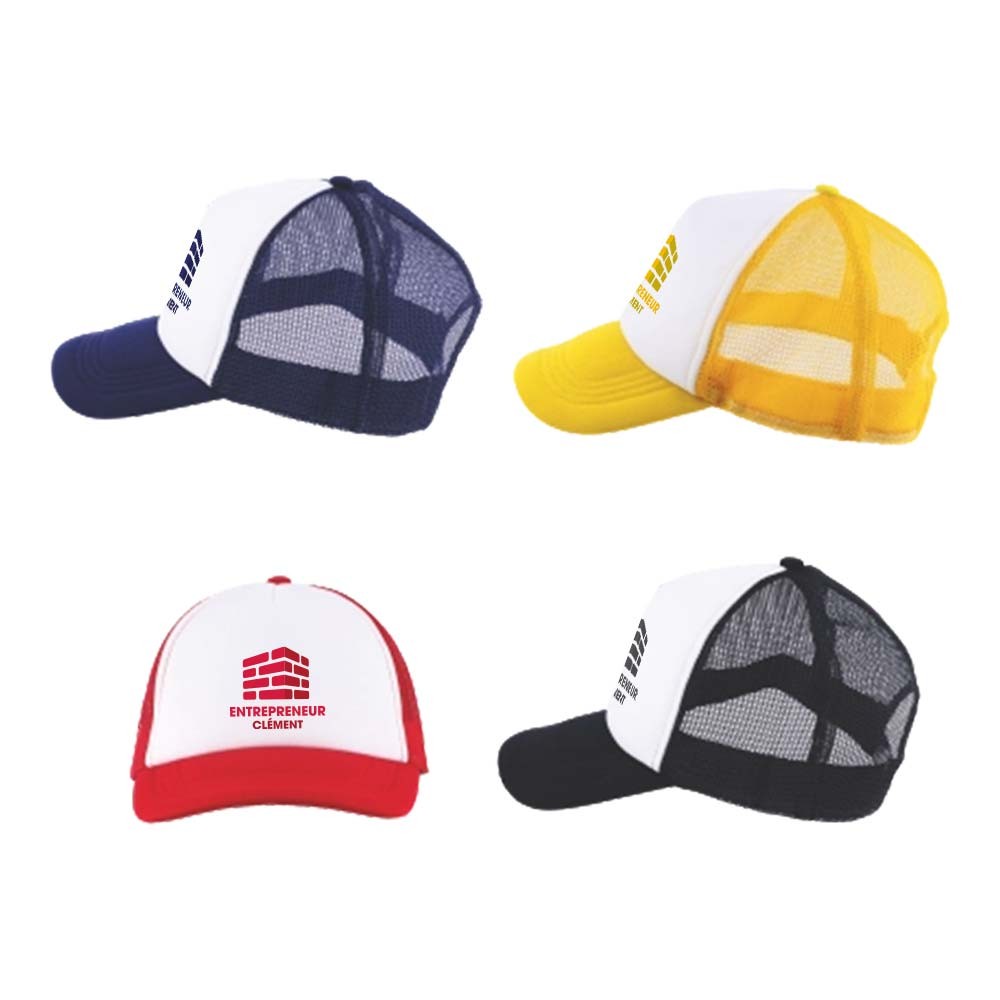 5-Panel-Trucker-Kappe mit Kunststoffverschluss - Loitz