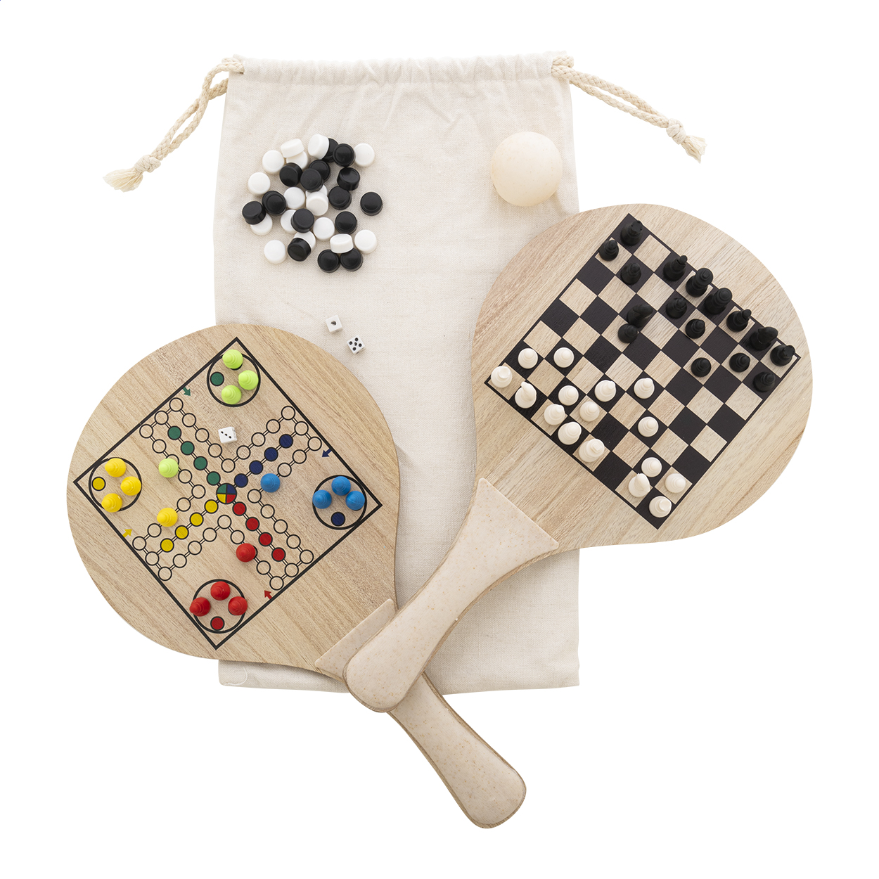 Öko-Strandtennis-Set - Neustadt in Sachsen bedrucken mit Logo