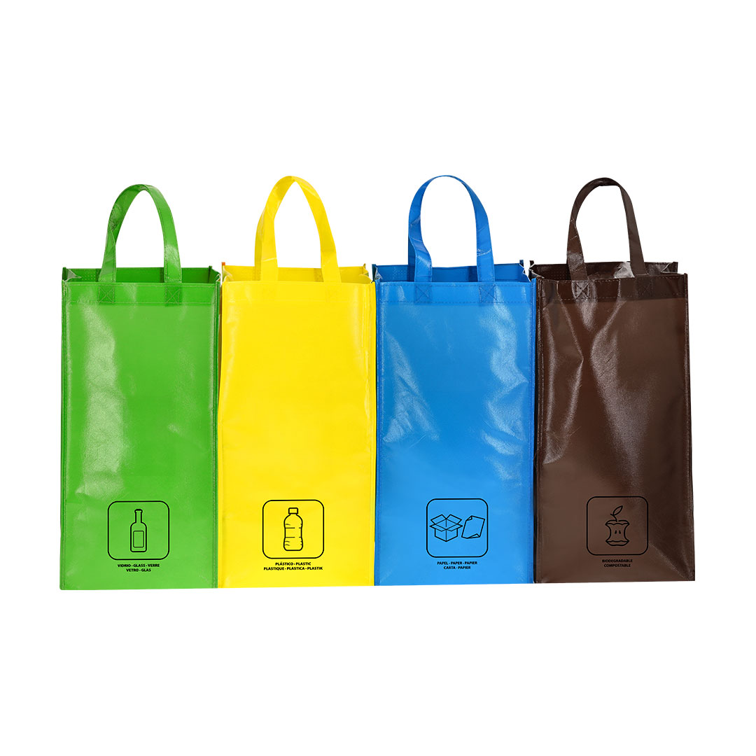 Recycling Bag Set Regenbogen - Besigheim bedrucken mit Logo