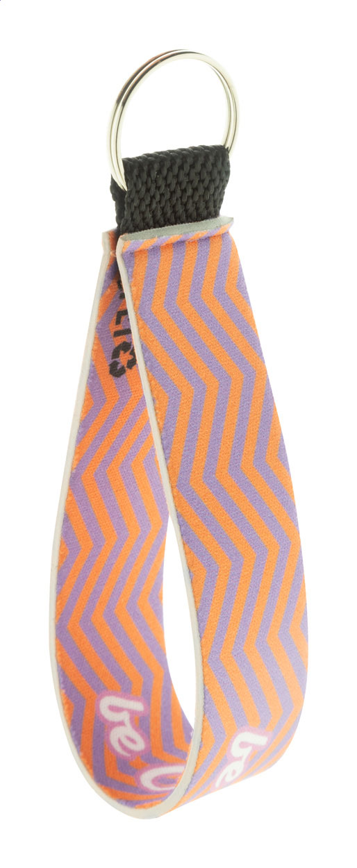 Porte-clés personnalisé en néoprène RPET - Courtrizy-et-Fussigny