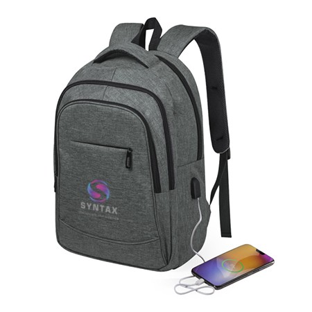 Individueller Rucksack mit USB-Anschluss - Montgomery