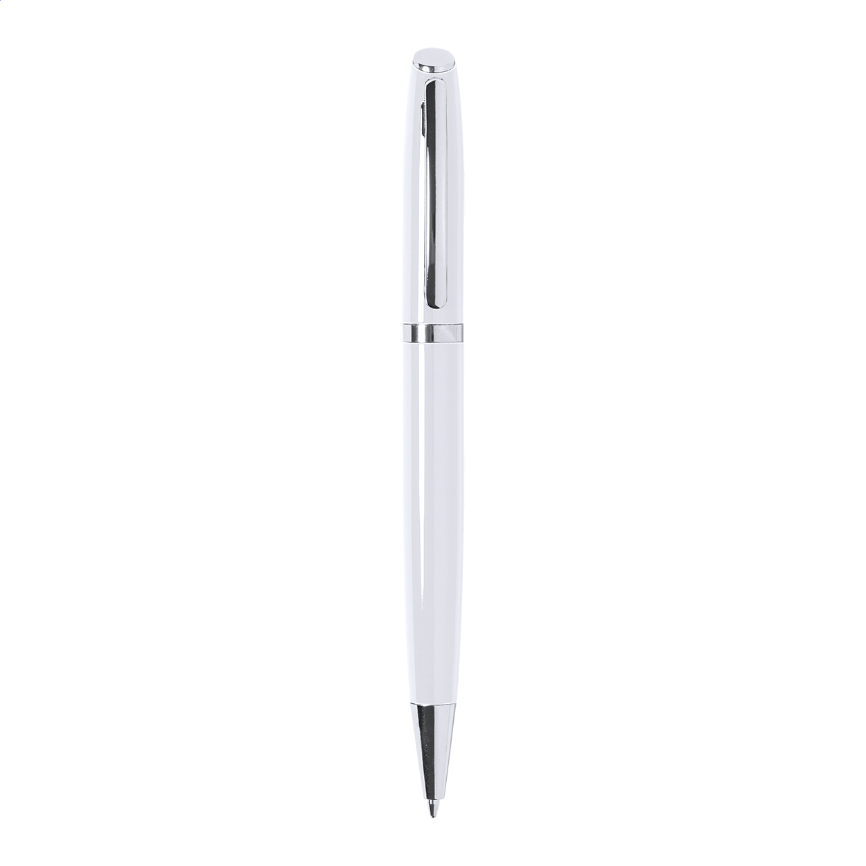 Stylo bille Raffa personnalisé en aluminium recyclé, encre bleue