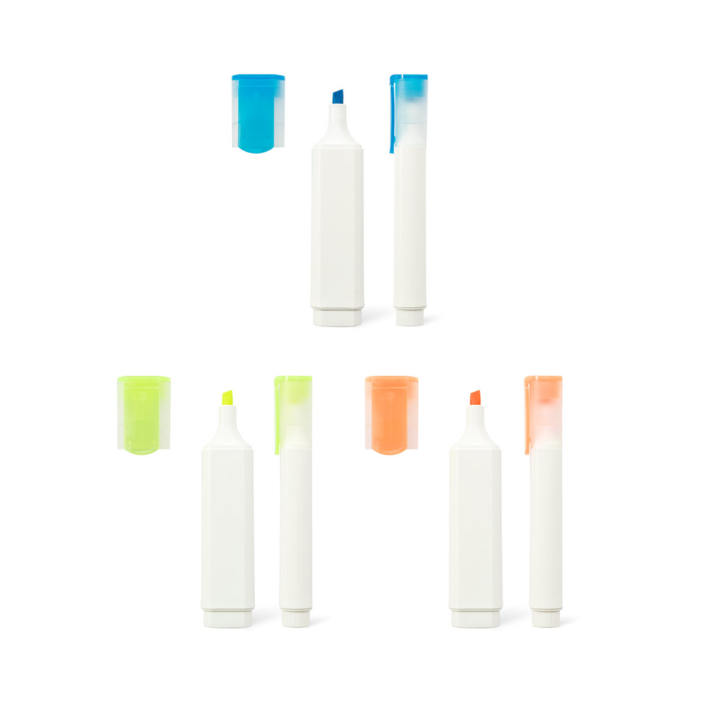 FLETCHER. Surligneur PP avec finition brillante