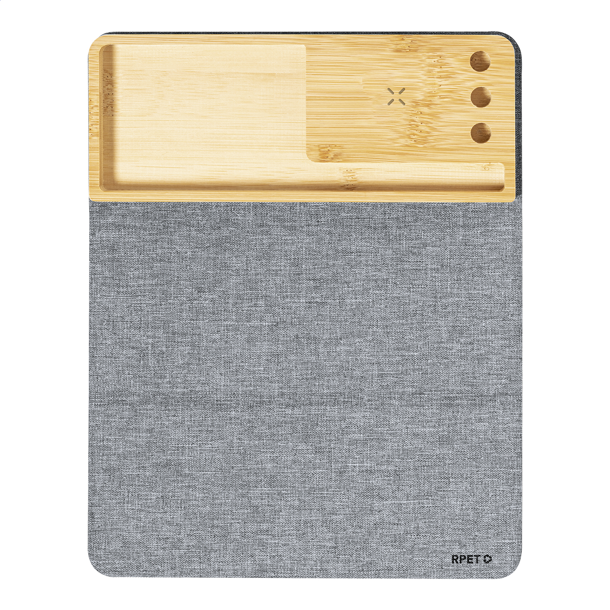 Tapis de souris Atrova personnalisé en RPET avec chargeur sans fil 15 W