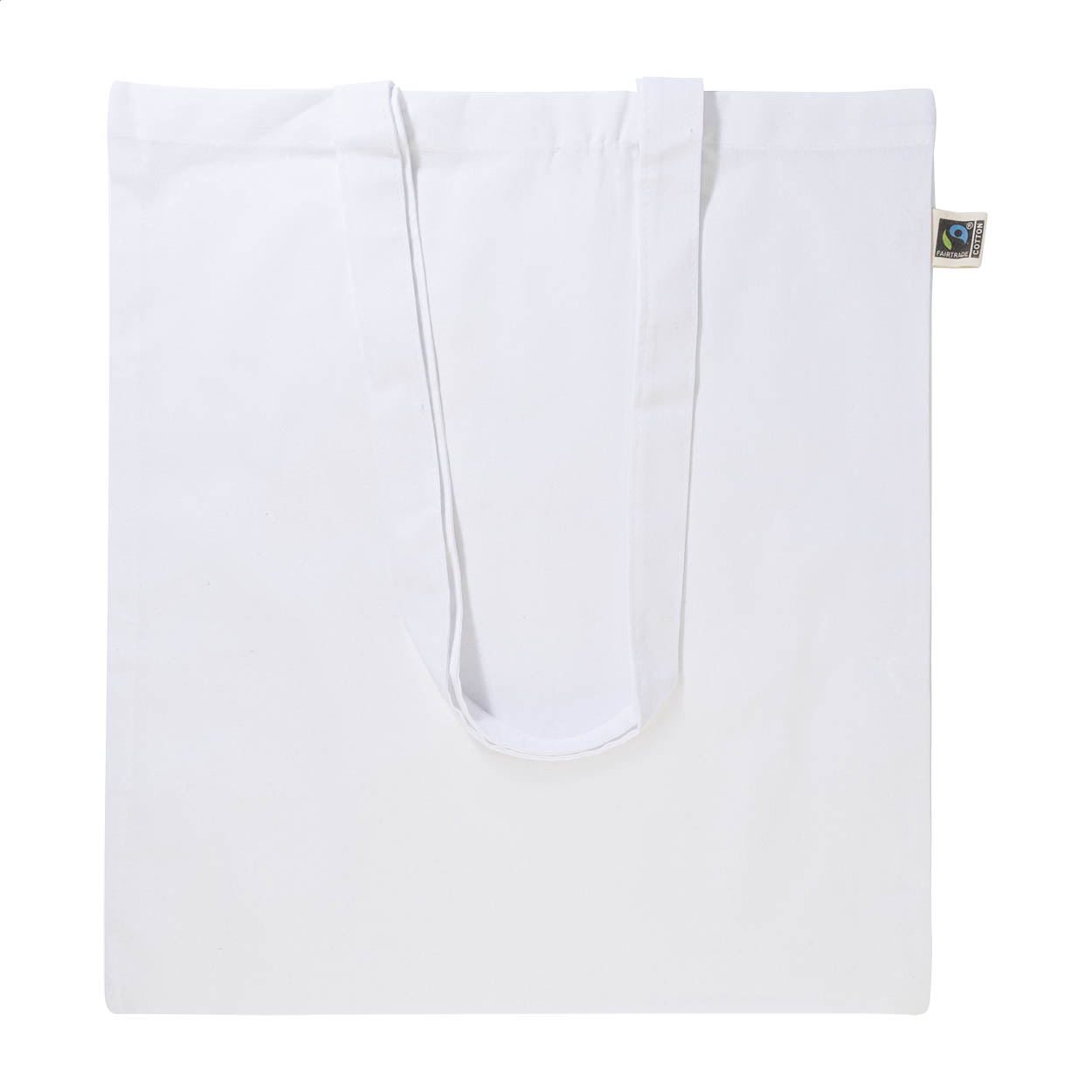 Fershop Hue farbige Fairtrade-Einkaufstasche aus Baumwolle 140 g/m², Logo