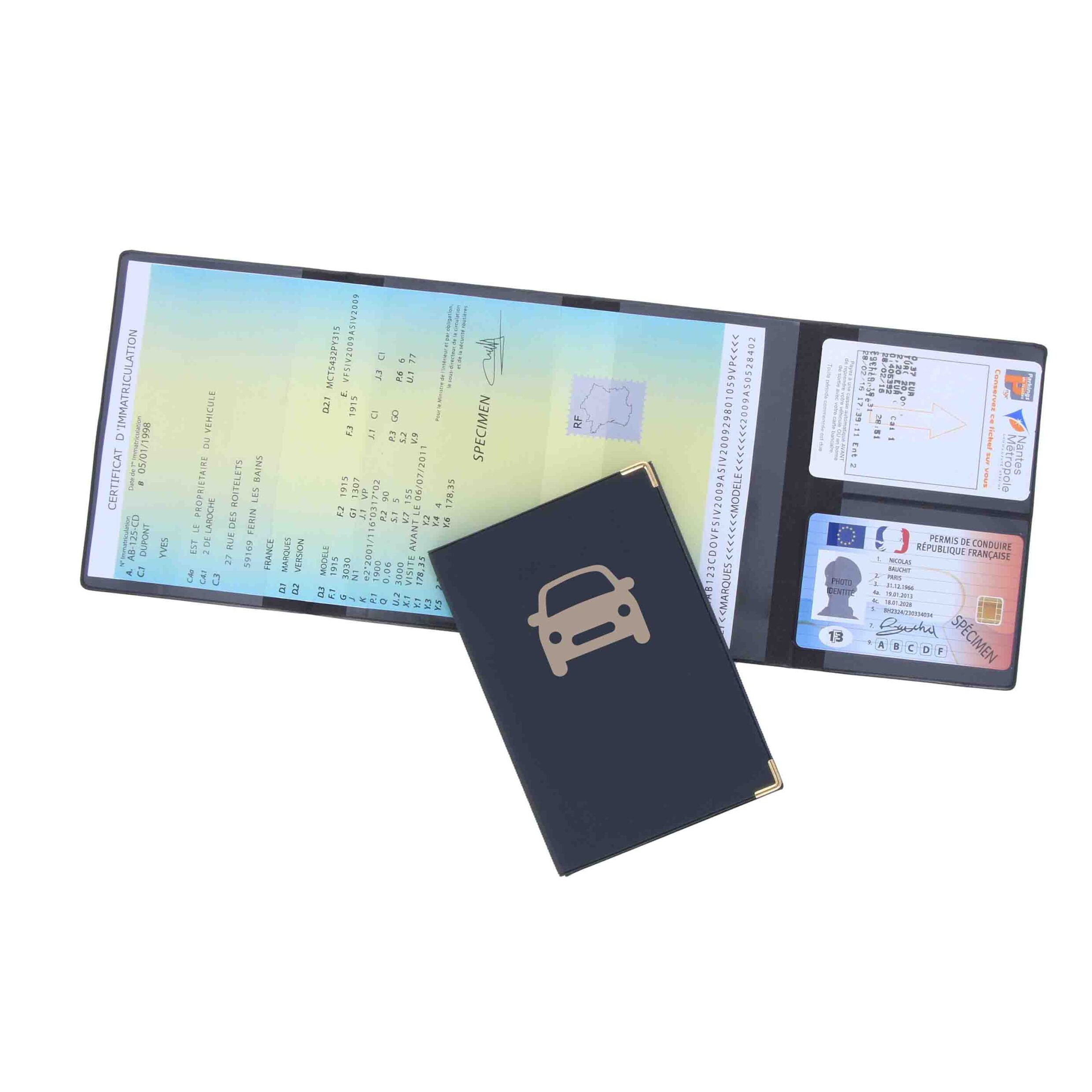 Porte-cartes d'enregistrement à 4 volets - Dampierre