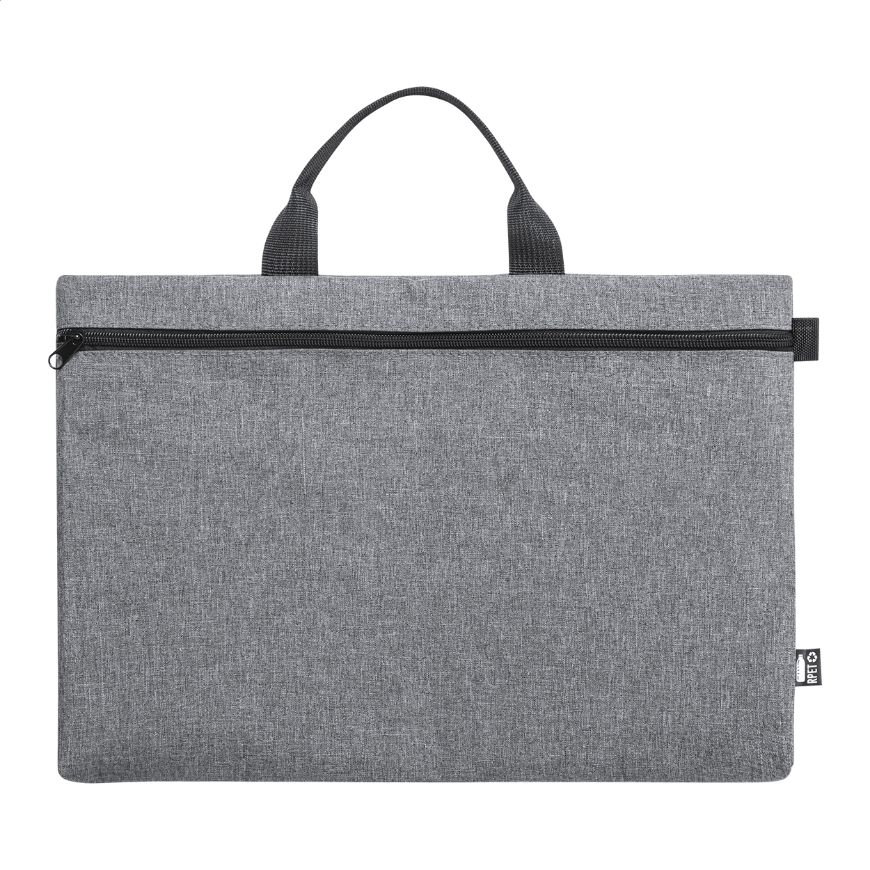 Slidox Dokumententasche aus 600D RPET mit Reißverschlussfach und Logo