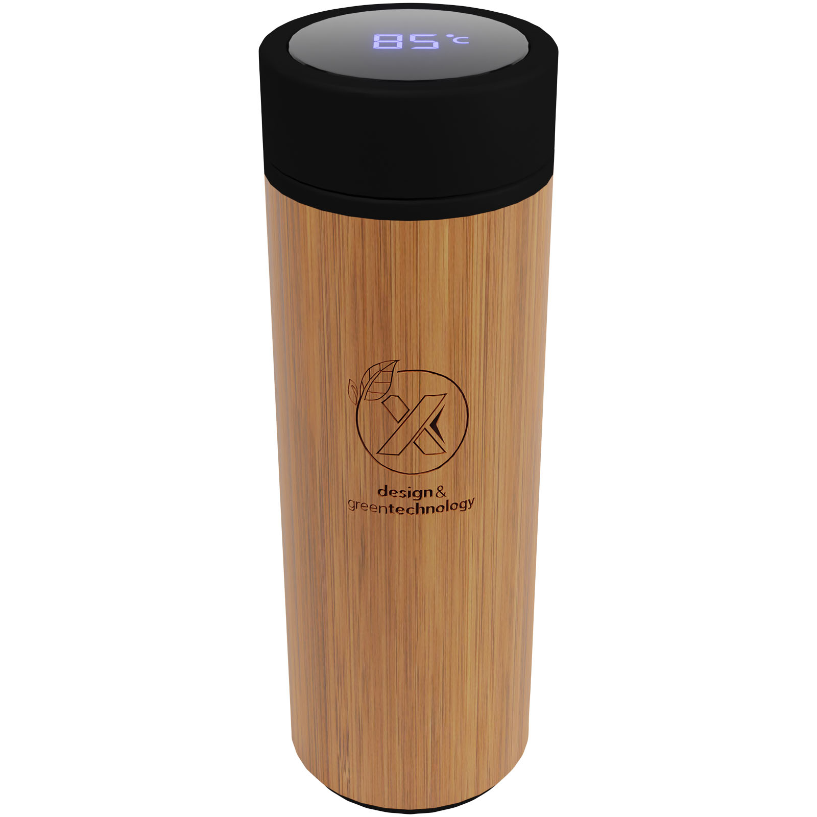 Bouteille Intelligente Bambou 500 ml - Saint-Paul-de-Serre imprimé avec logo