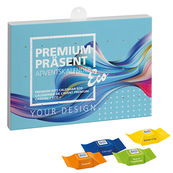 Calendrier de l'Avent Éco de Luxe avec Cubes de Chocolat Ritter Sport - Monestier-Port-Dieu