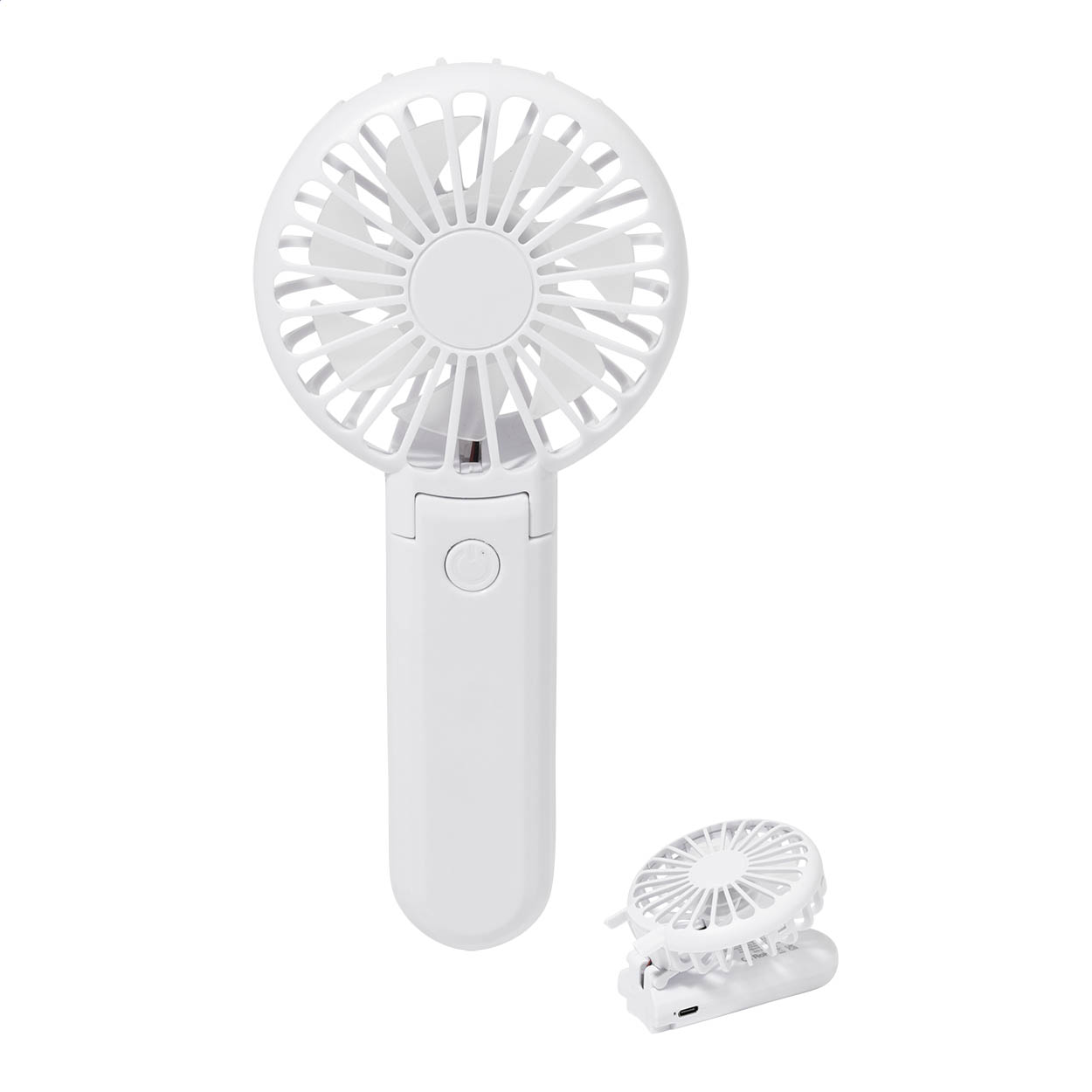 Ventilateur de main rechargeable Breeze Tournant - Servon imprimé avec logo