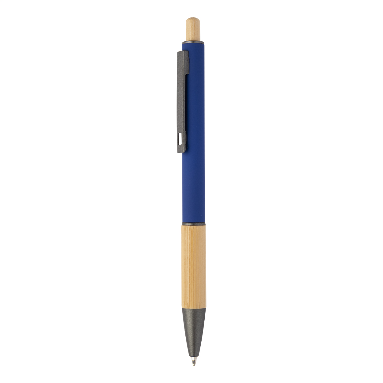 Stylo à bille Bogri personnalisé en aluminium recyclé et bambou imprimé avec logo
