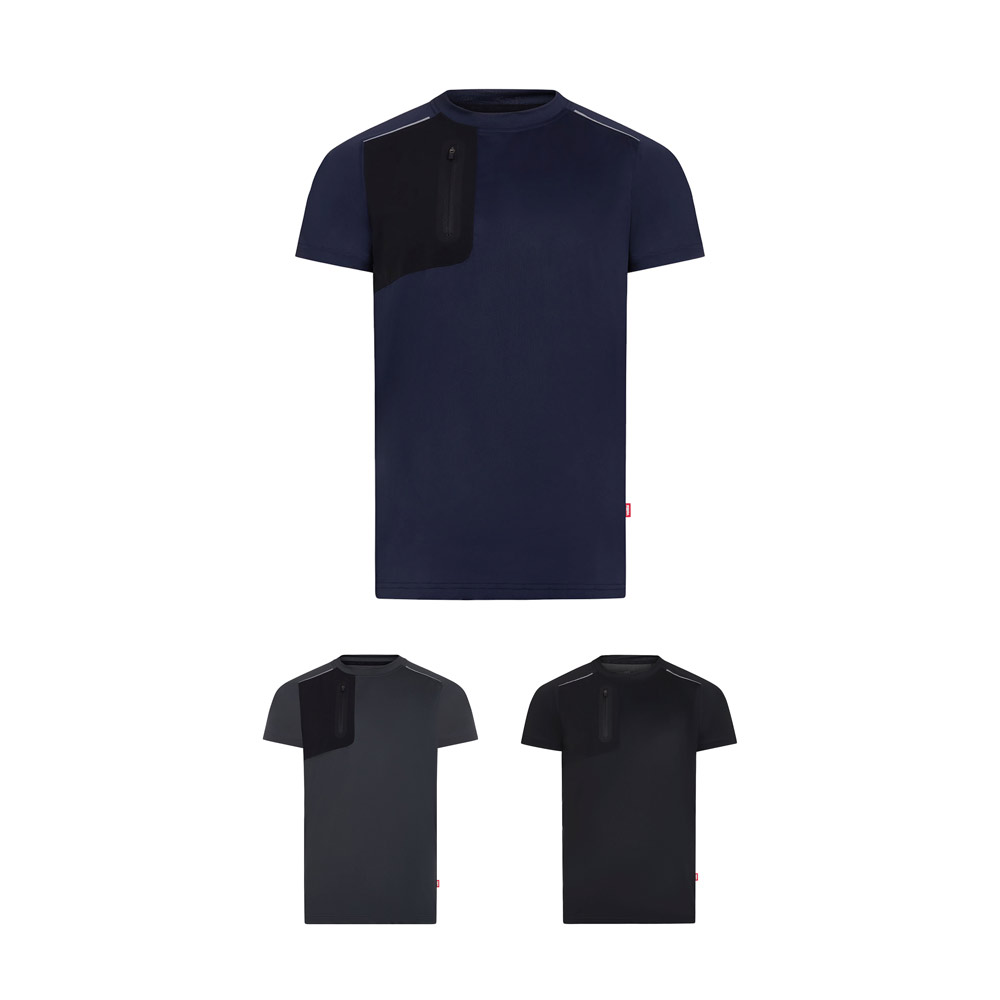 VL RHEA. Technisches Waffel-T-Shirt (110 g/m²), hergestellt aus 100 % recyceltem Polyester