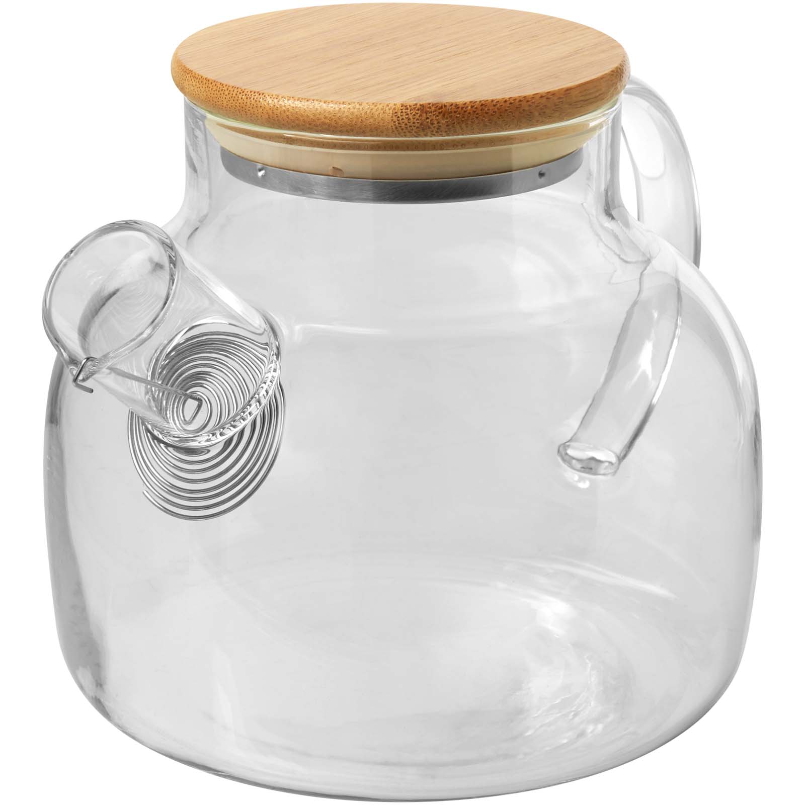 Théière en Verre Zénith avec Couvercle en Bambou - Wittisheim bedrukken met logo