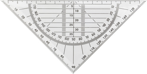 Plastik 45° Setzquadrat - Wetter