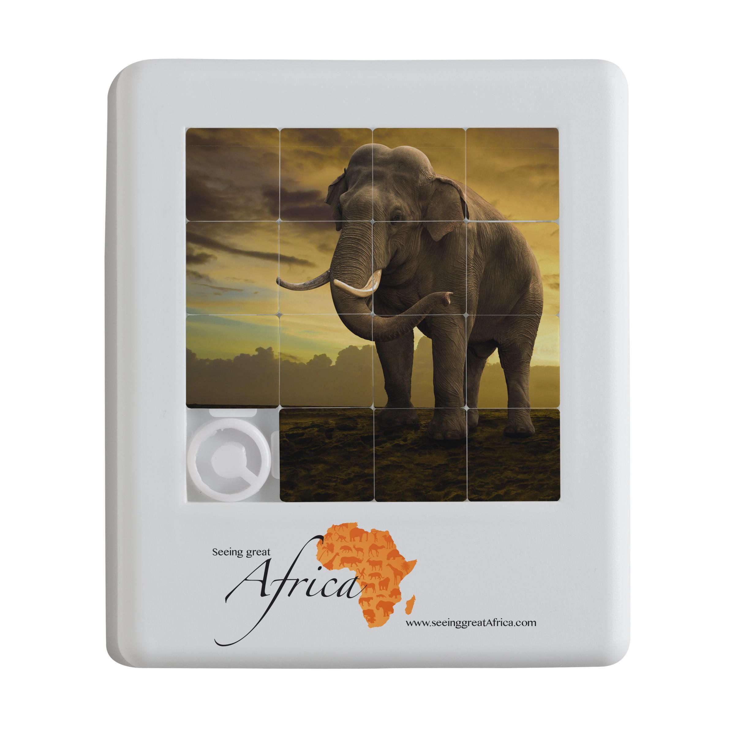 Puzzle coulissant coloré - Bédarrides imprimé avec logo