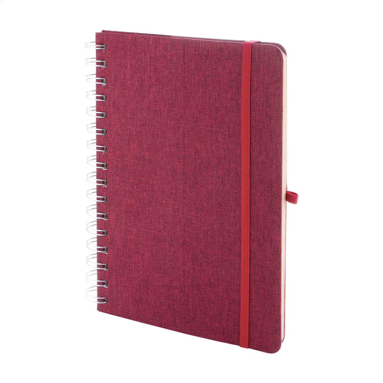 Holbook A5 Spiralnotizbuch aus RPET mit Handyhalter und Logo bedrucken mit Logo