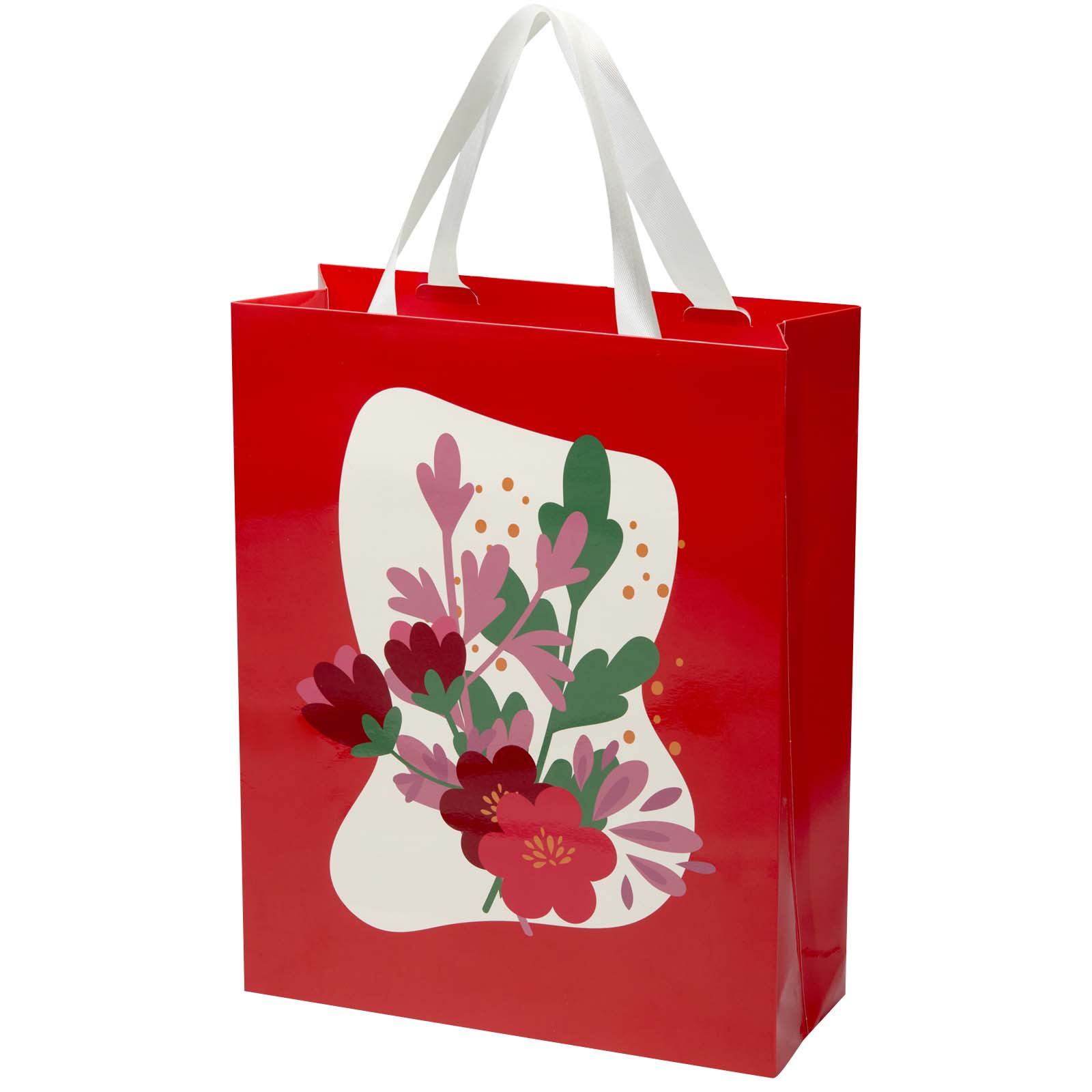 Smartfold Papiertasche 210 g/m² mit Bandgriffen und Logo, 31 x 12 x 39 cm bedrucken mit Logo