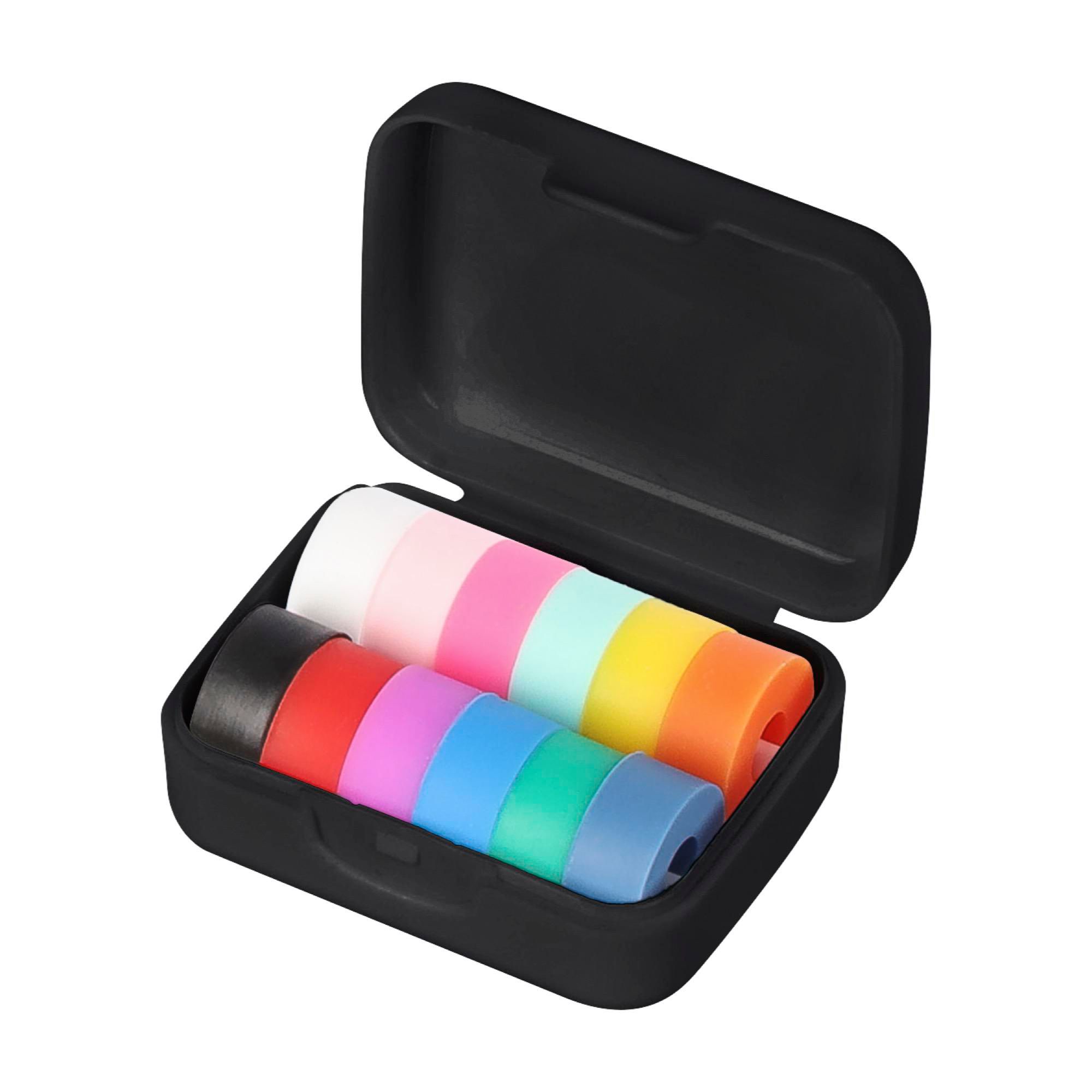 Weinglas-Marker Set Buntes Silikon | 12-teilig - Drensteinfurt