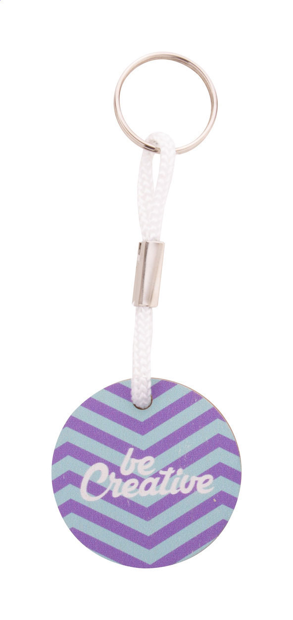 Porte-clés Rond en Bois Personnalisé - Saxon-Sion